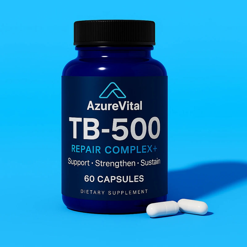TB Repair Complex+ — oral TB-500 supplement bottle